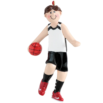 Basketball Boy Christmas Ornament