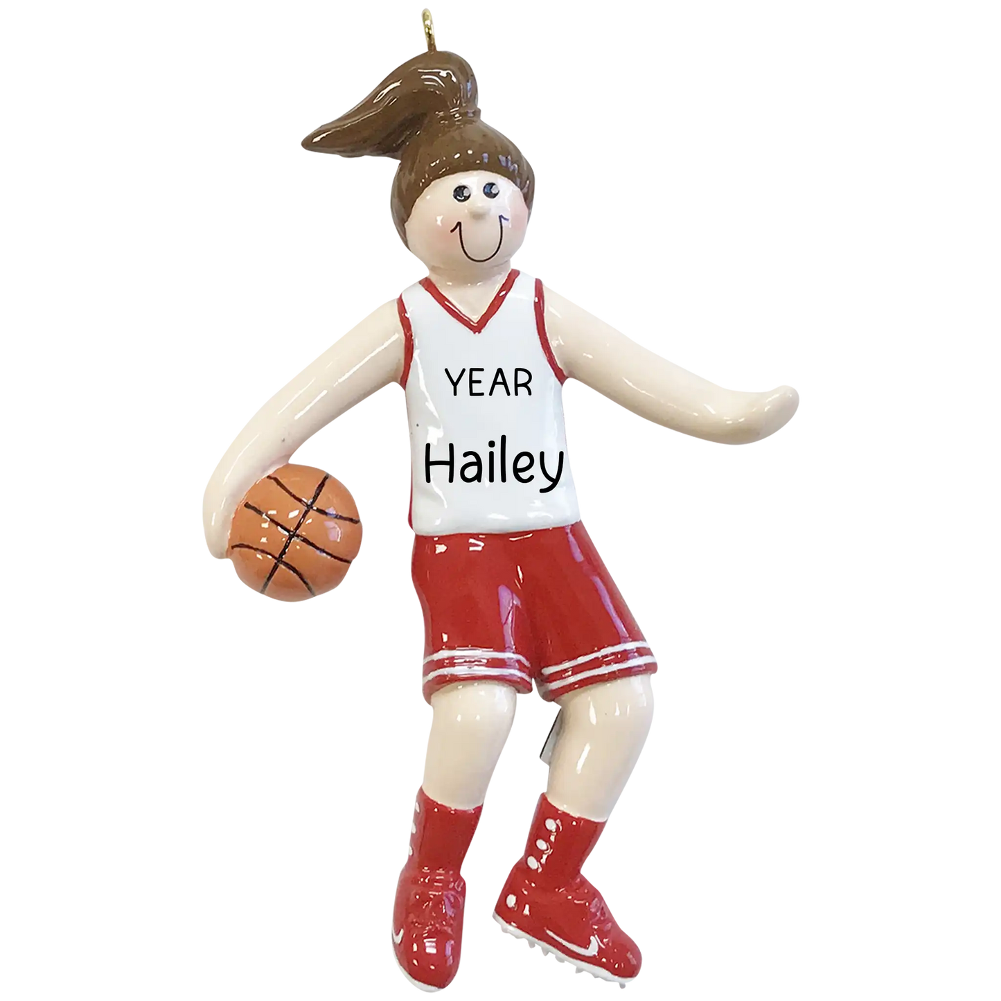 Basketball Girl Christmas Ornament