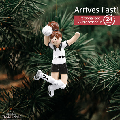 Volleyball Girl Christmas Ornament