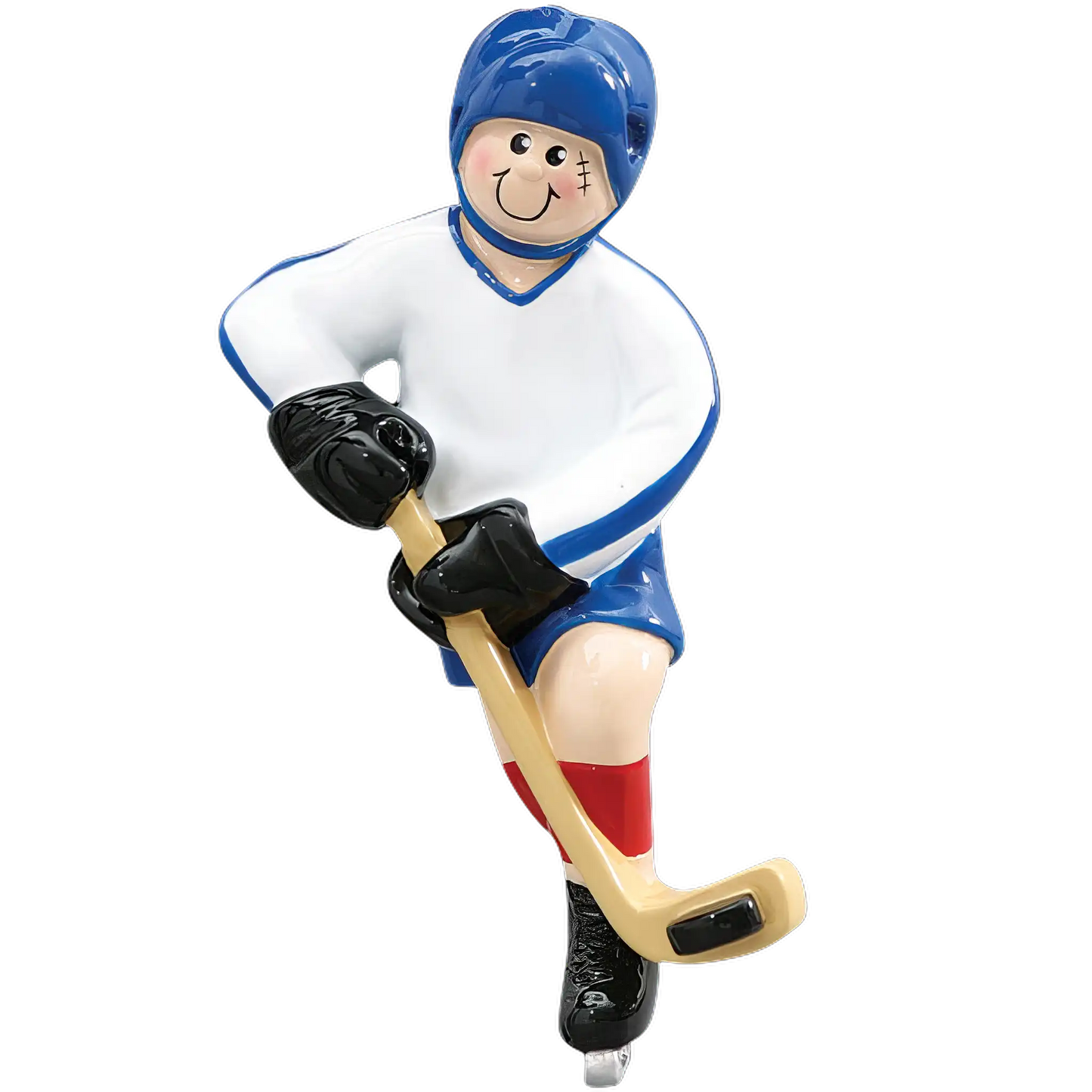 Ice Hockey Guy Christmas Ornament