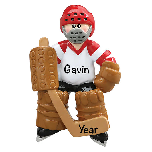 Ice Hockey Goalie Christmas Ornament