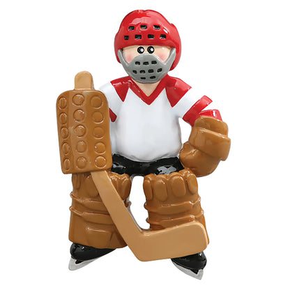 Ice Hockey Goalie Christmas Ornament