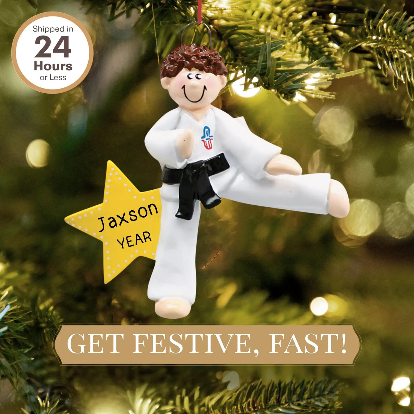 Adorno personalizado de karateca MMA Guy