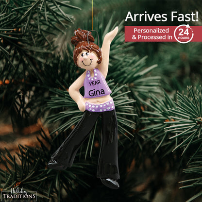 Dance Girl Christmas Ornament - Brunette