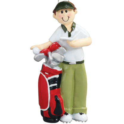 Golf Guy Christmas Ornament