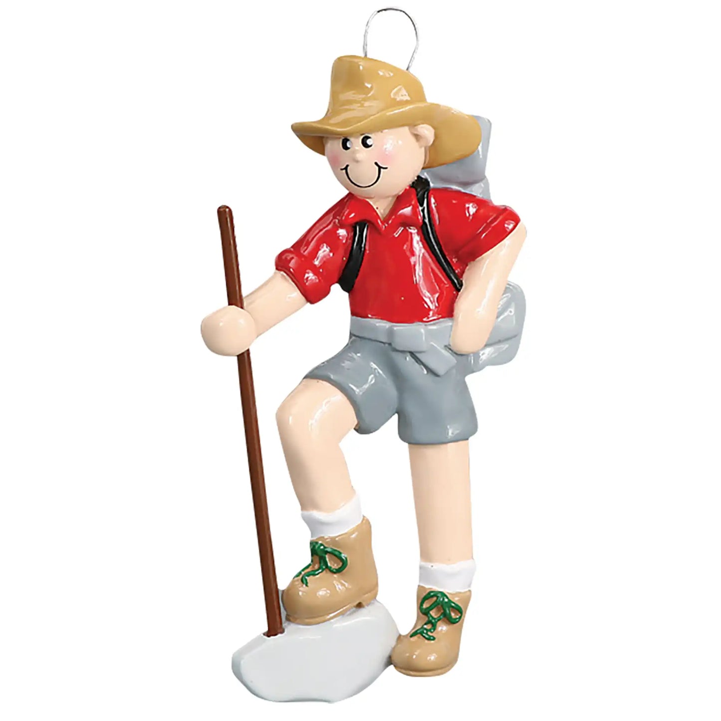 Boy Scout / Guy Hiker Christmas Ornament