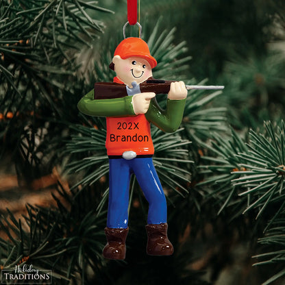 Hunting Guy Christmas Ornament