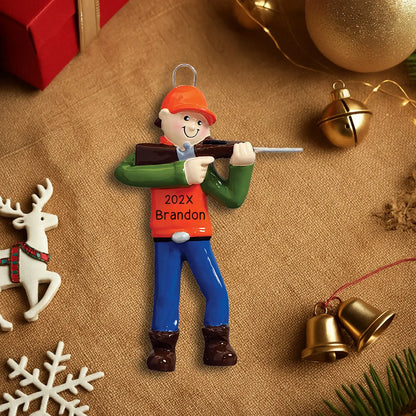 Hunting Guy Christmas Ornament