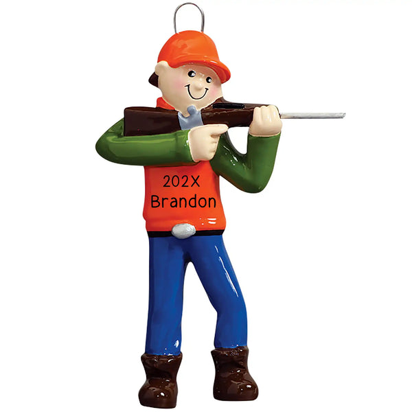 Hunting Guy Christmas Ornament