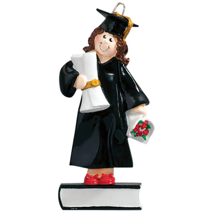 Girl Graduation Christmas Ornament