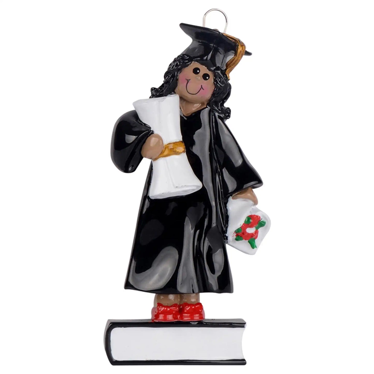 Ethnic Girl Graduation Christmas Ornament