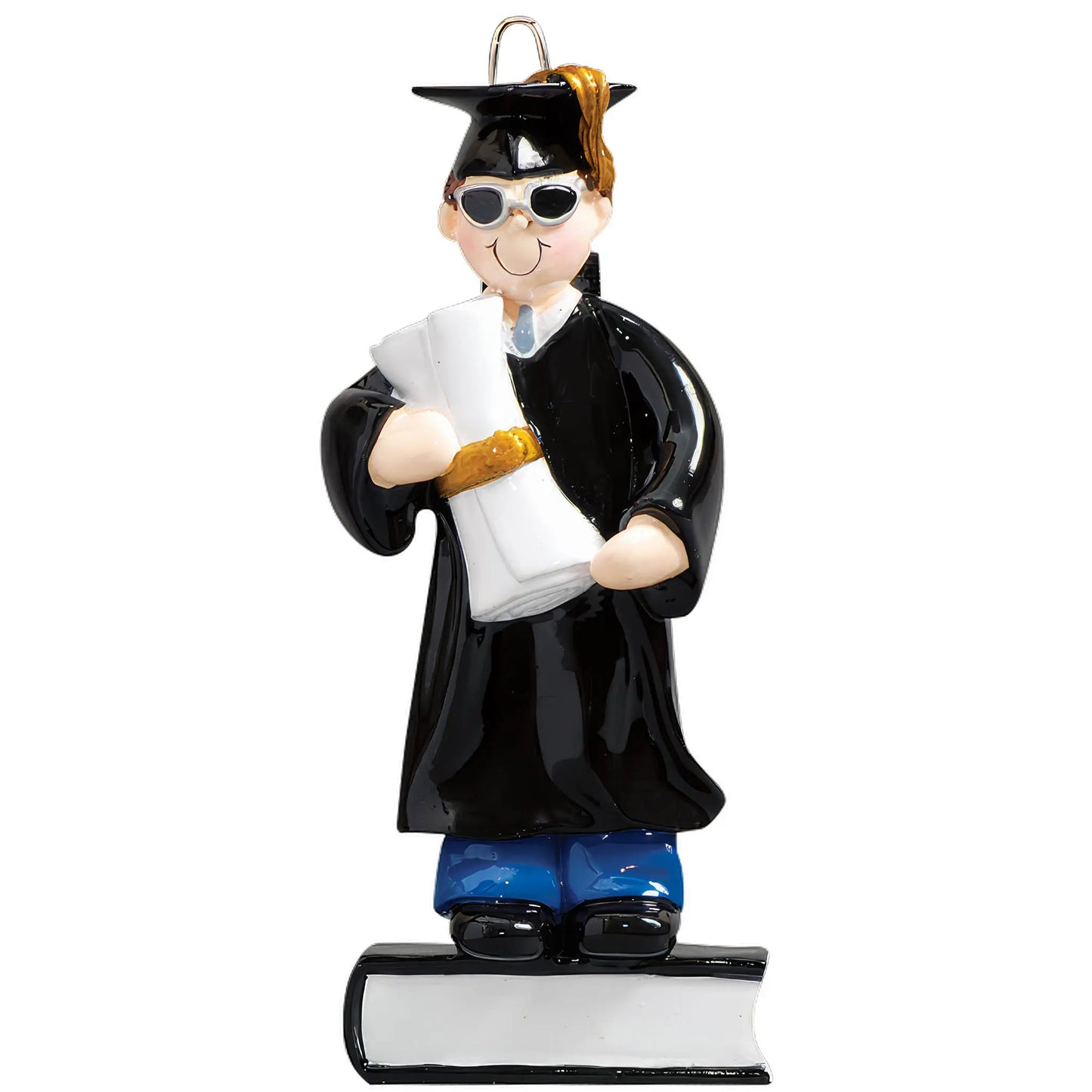 Guy Graduation Christmas Ornament