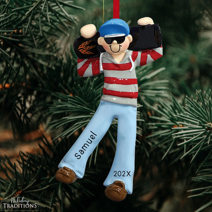 Skateboard Guy Christmas Ornament