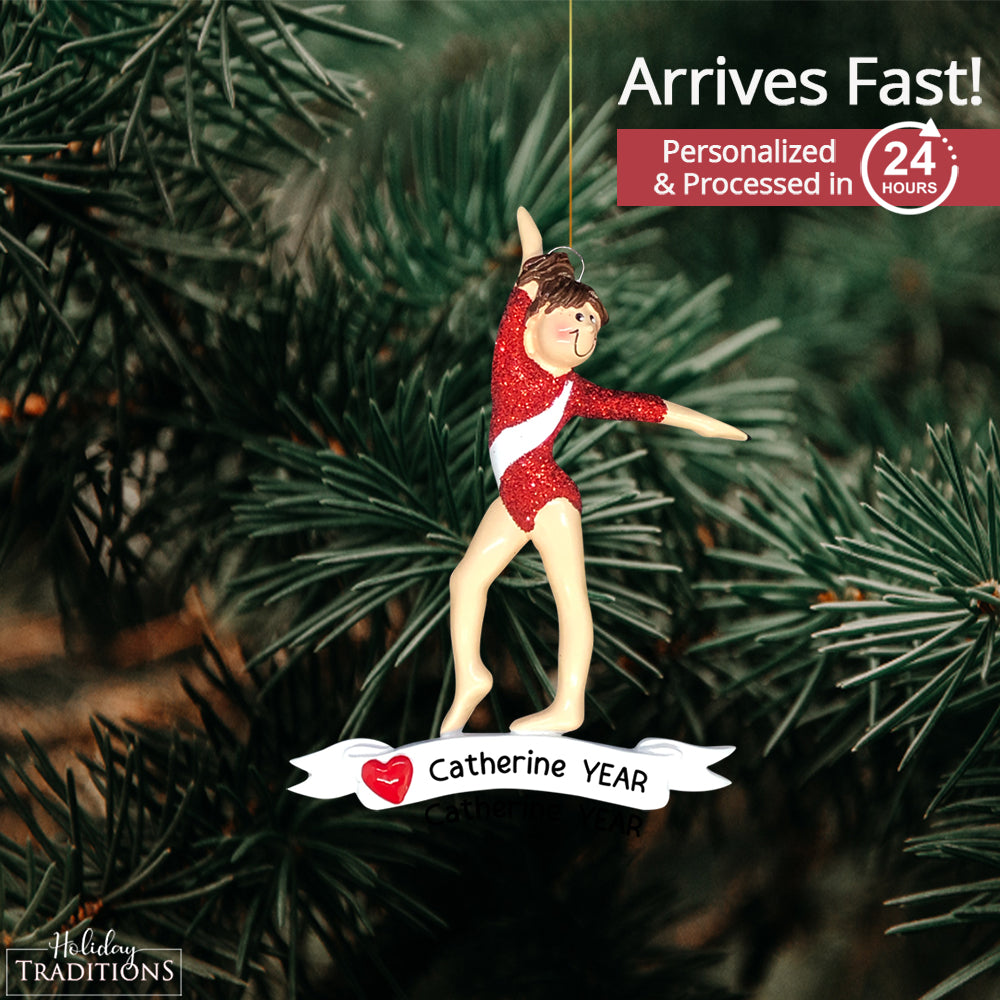 Gymnastics Girl Christmas Ornament