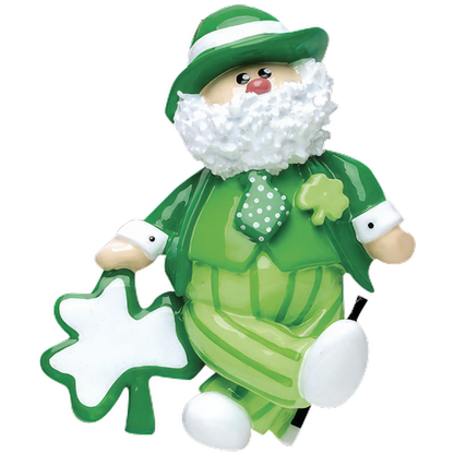 Irish Santa Christmas Ornament