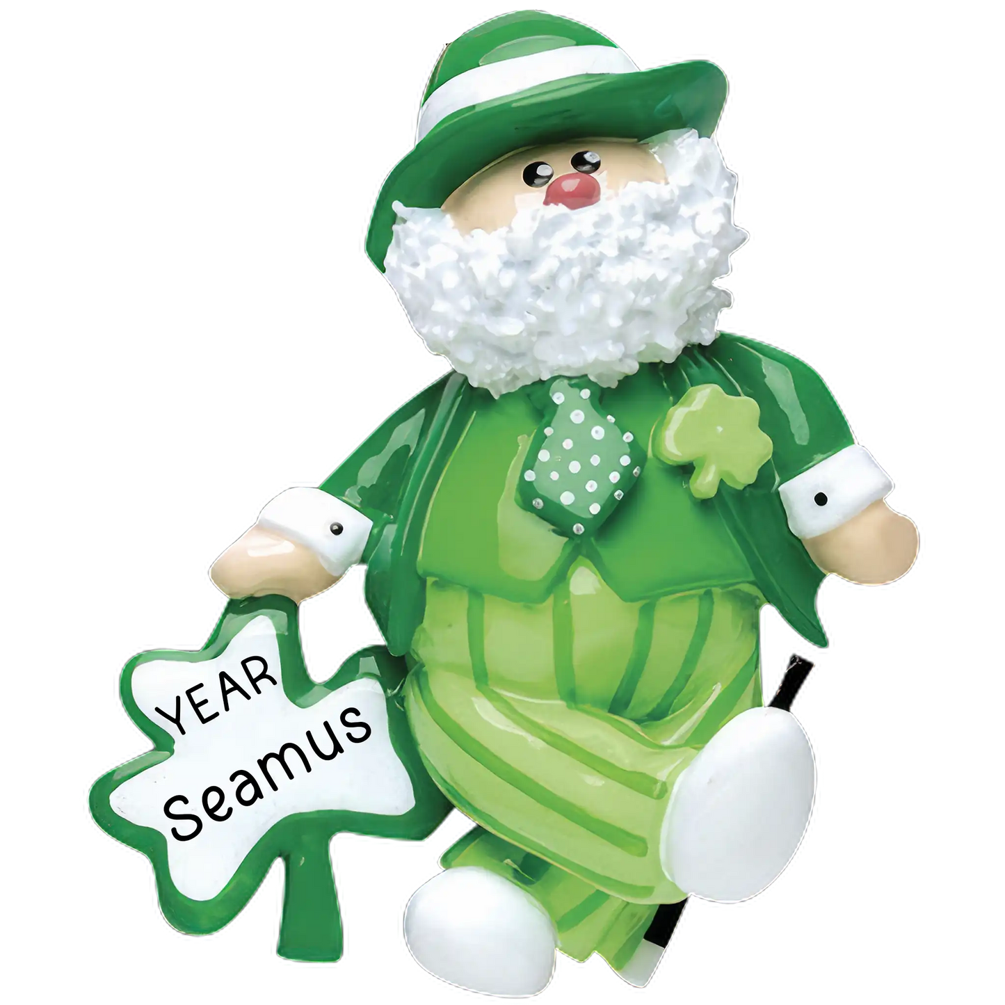 Irish Santa Christmas Ornament