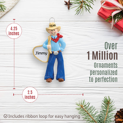 Cowboy Rodeo Christmas Ornament