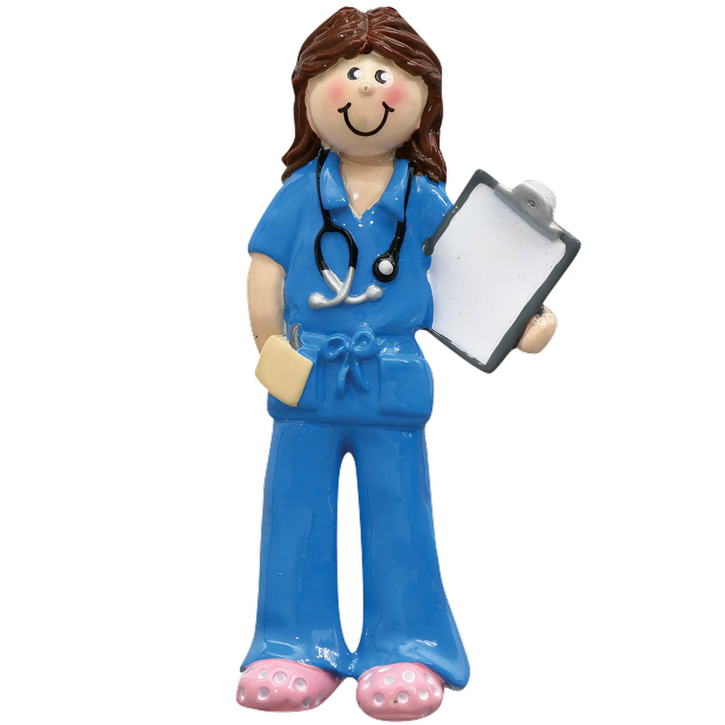 Nurse / Doctor Christmas Ornament - Blue Scrubs