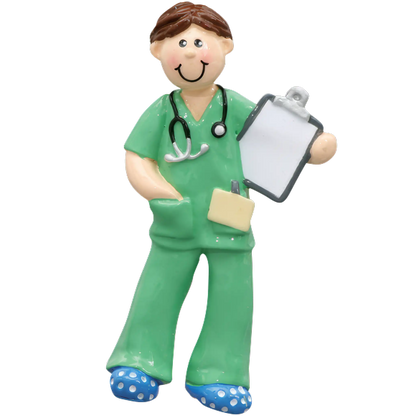 Physical Therapist Personalized Ornament - Guy