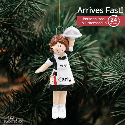 Waitress / Server Personalized Ornament