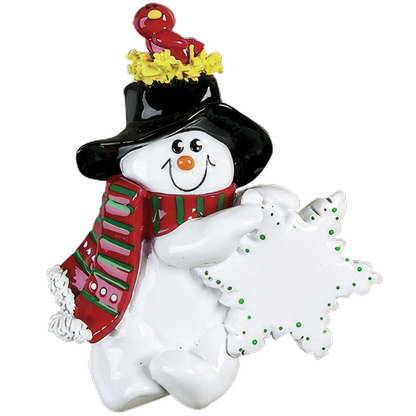 Winter Snowman Christmas Ornament