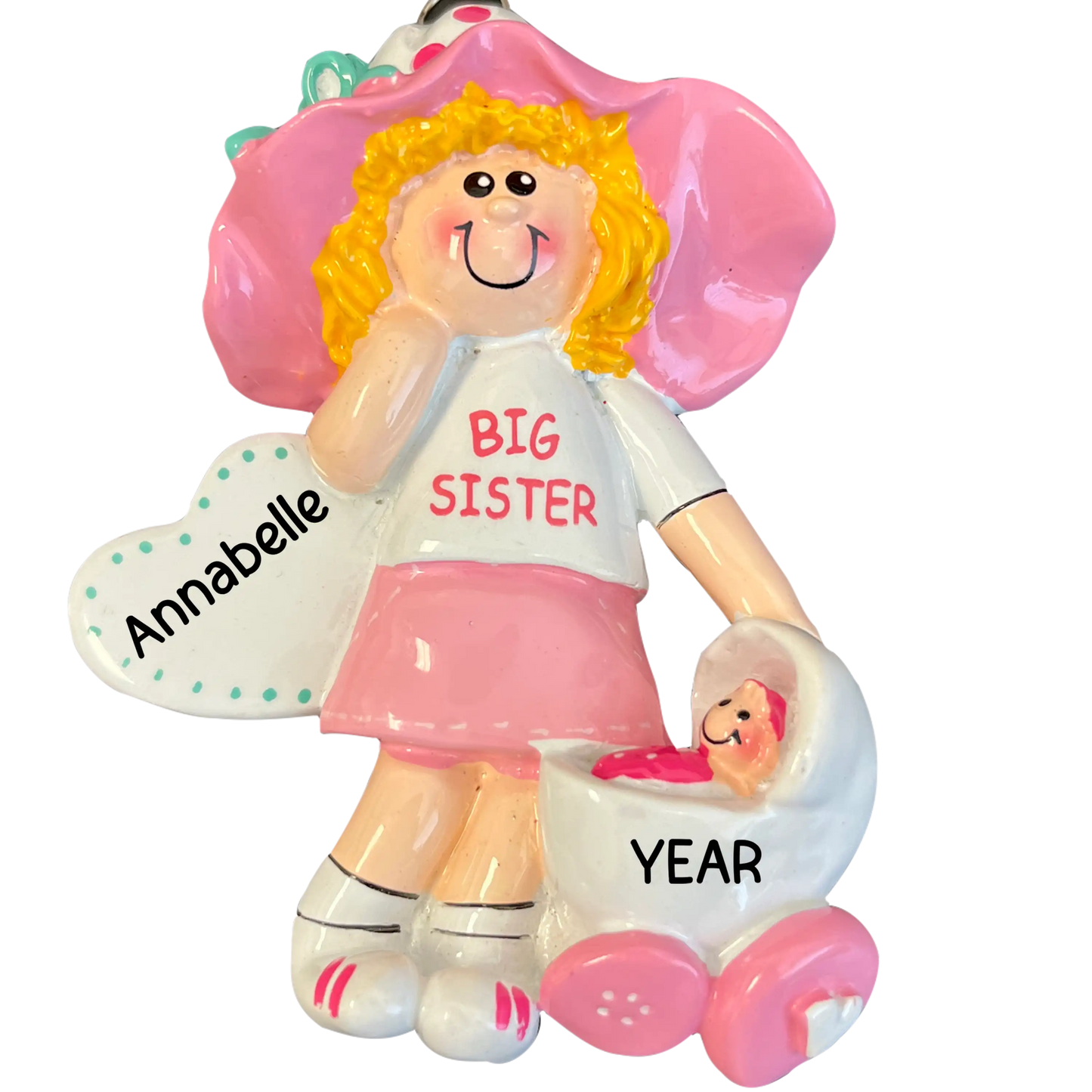 Big Sister Blonde Christmas Ornament