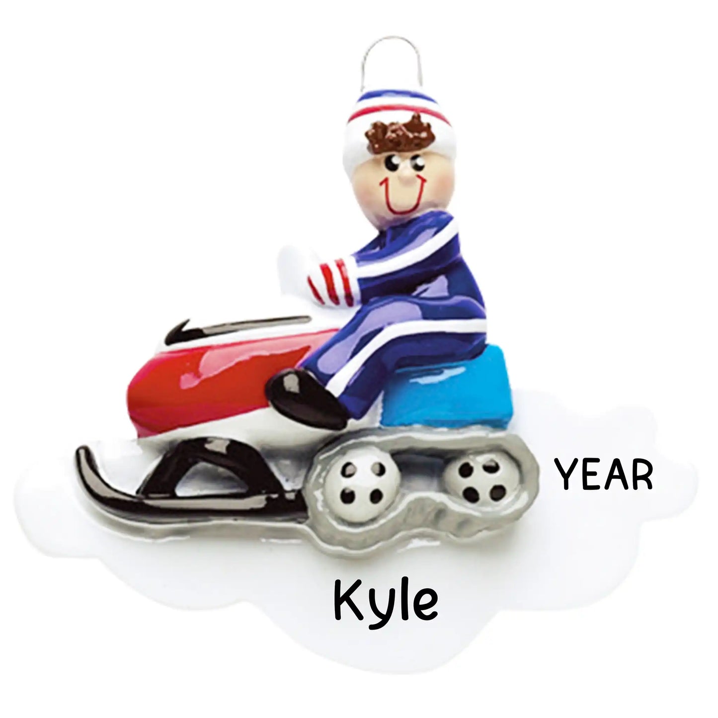 Snowmobile Christmas Ornament