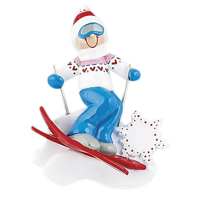 Ski Girl Christmas Ornament