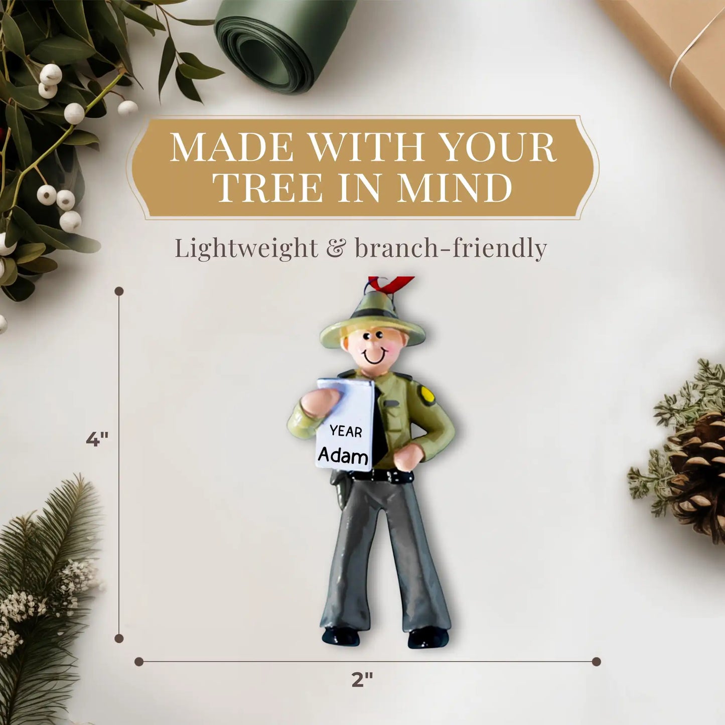 Adorno personalizado de policía estatal