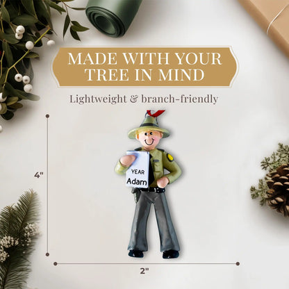 Adorno personalizado de policía estatal