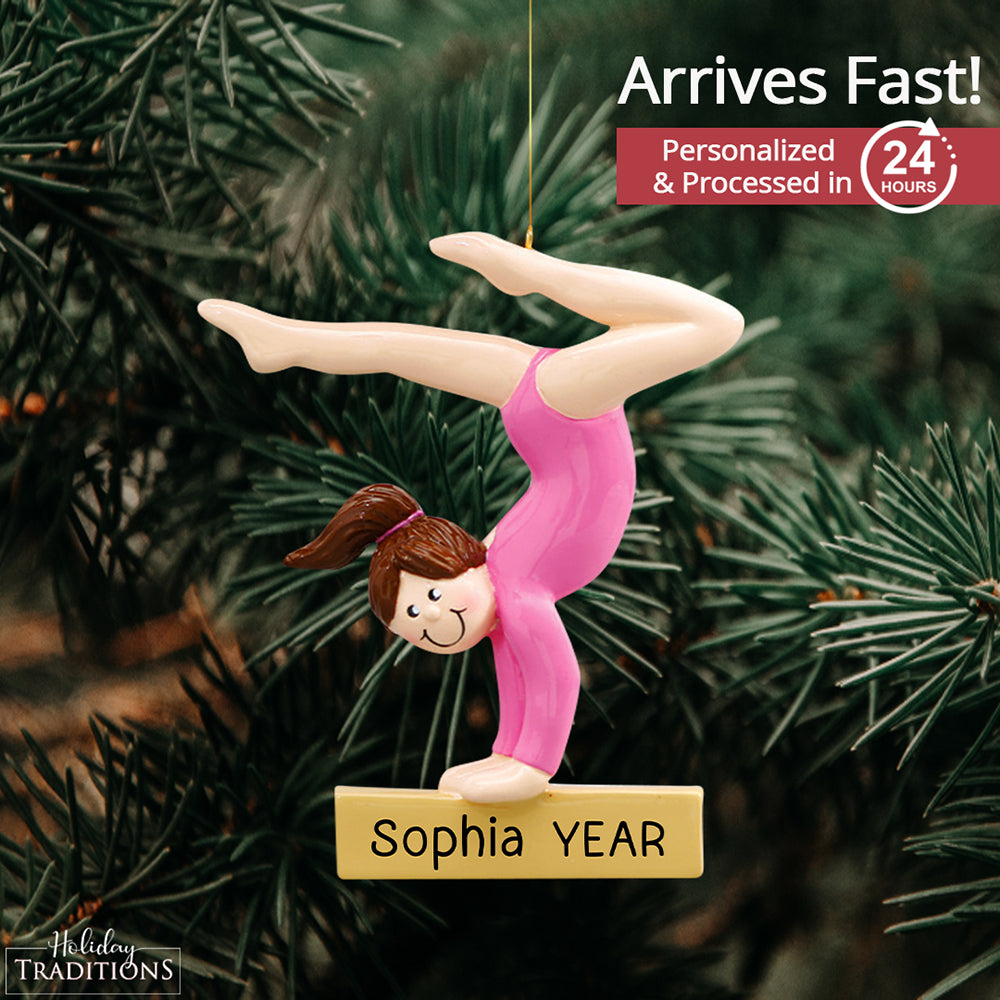 Gymnast Beam Christmas Ornament