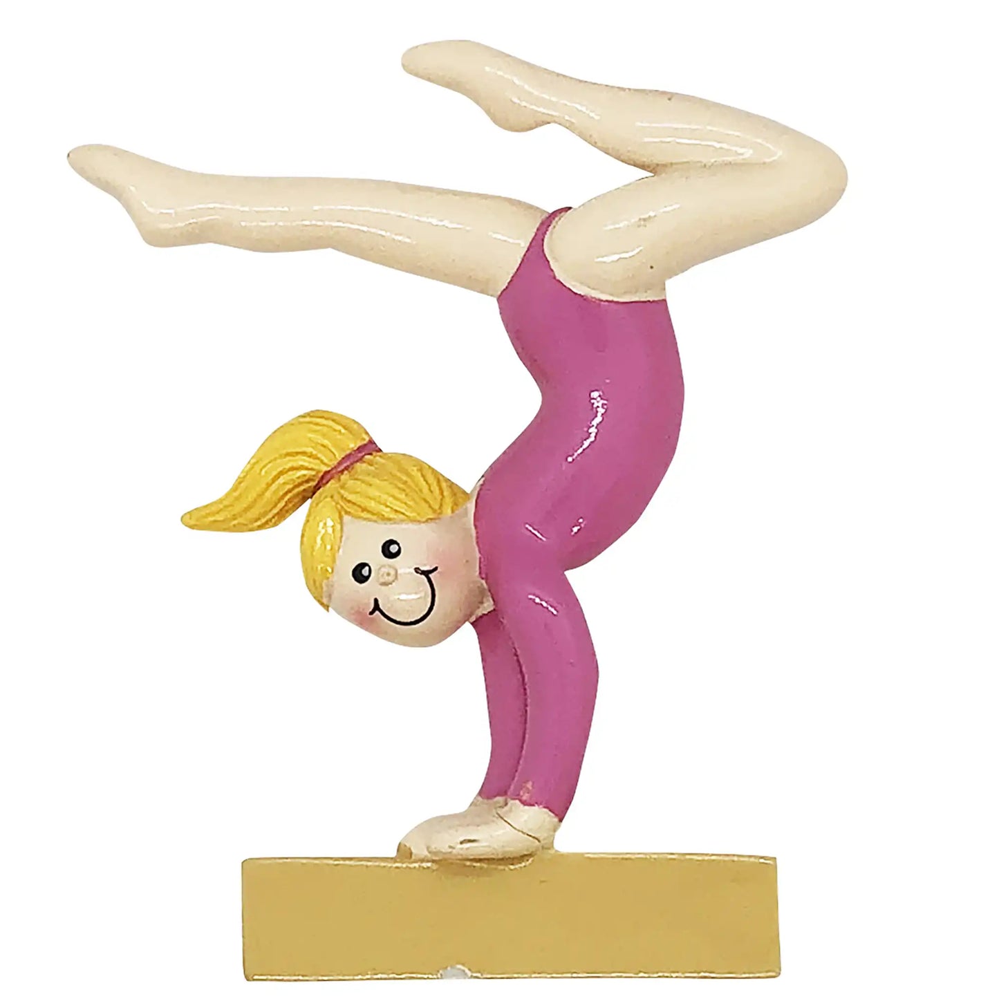 Gymnast Beam Christmas Ornament - Blonde