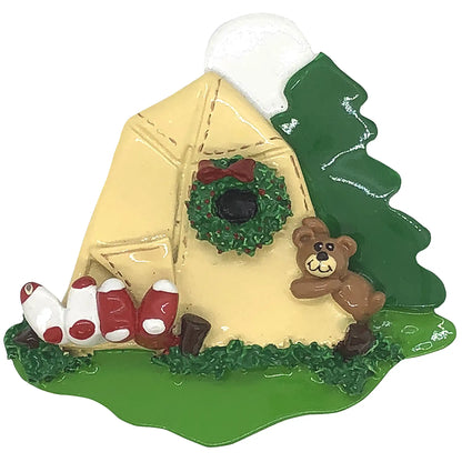 Camping Tent Christmas Ornament