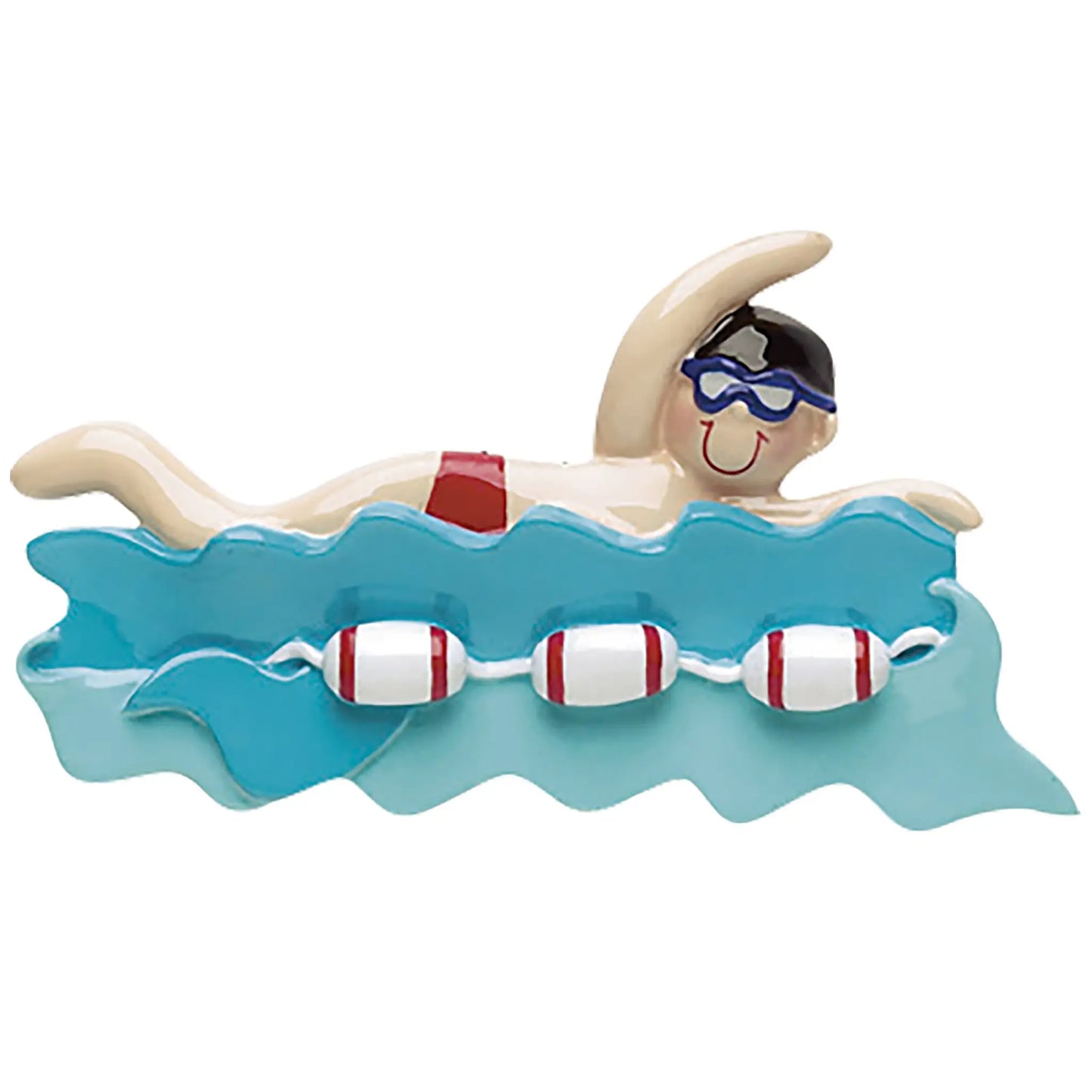 Swim Boy Christmas Ornament