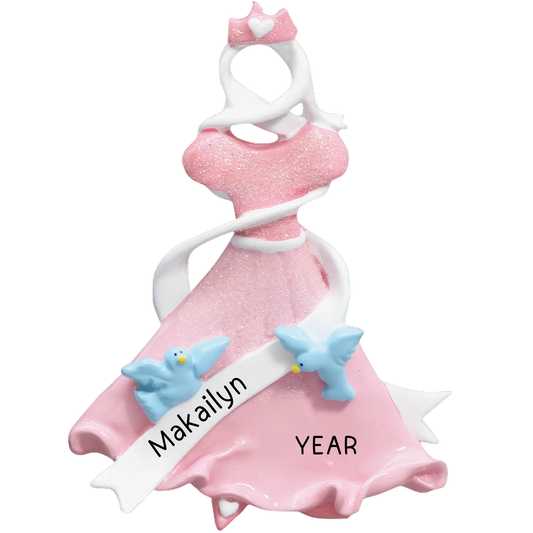 Princess Cinderella Dress Christmas Ornament