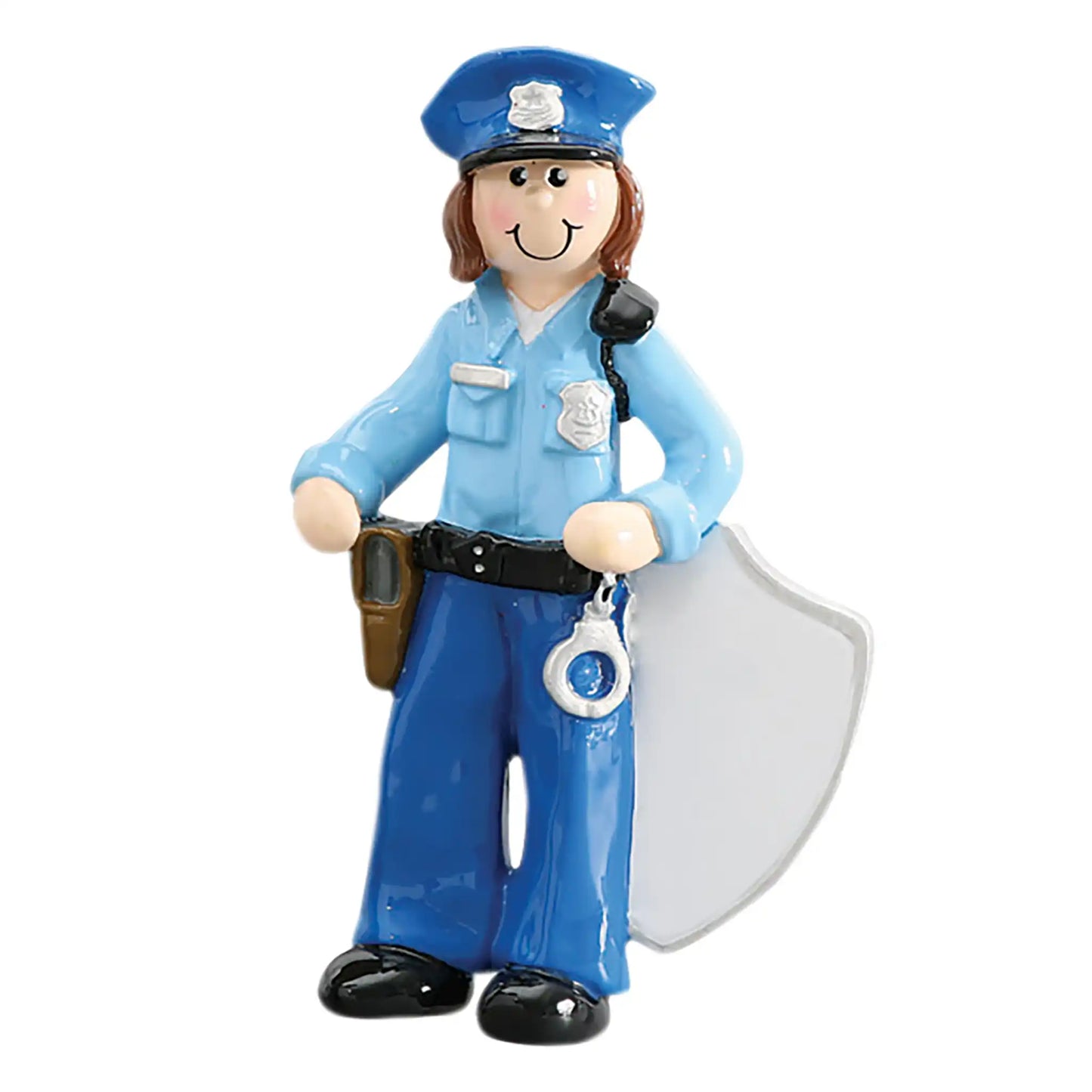 Police Woman Christmas Ornament