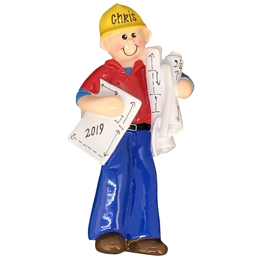 Construction Architect Christmas Ornament