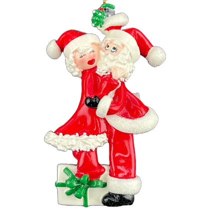 Mr. and Mrs. Claus Couple Christmas Ornament