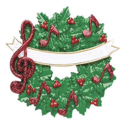 Music Wreath Christmas Ornament