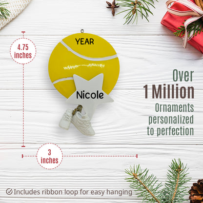 Tennis Star Christmas Ornament