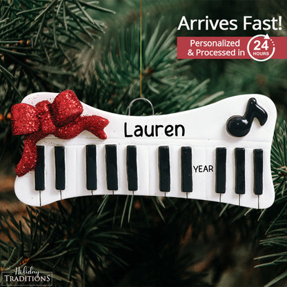 Keyboard Christmas Ornament