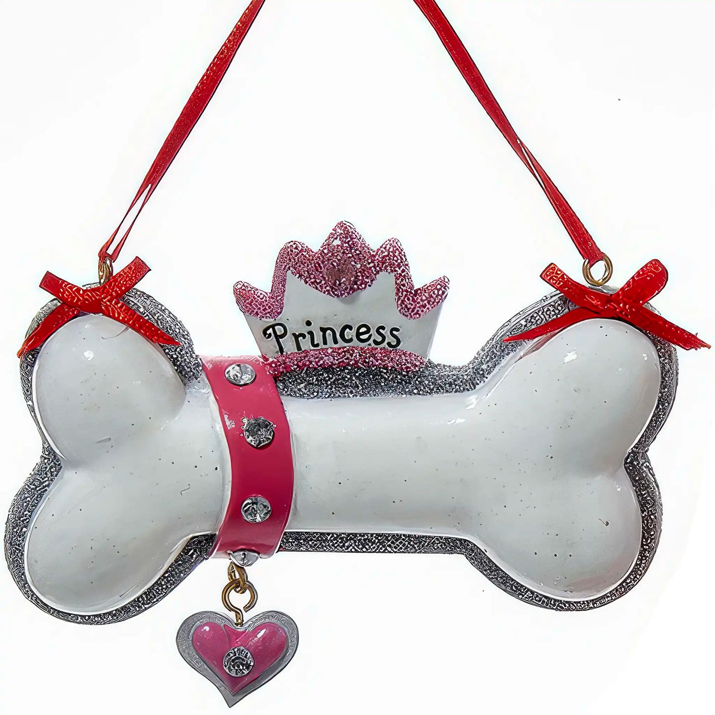 Princess Dog Bone Christmas Ornament