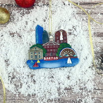 Adorno navideño de Boston