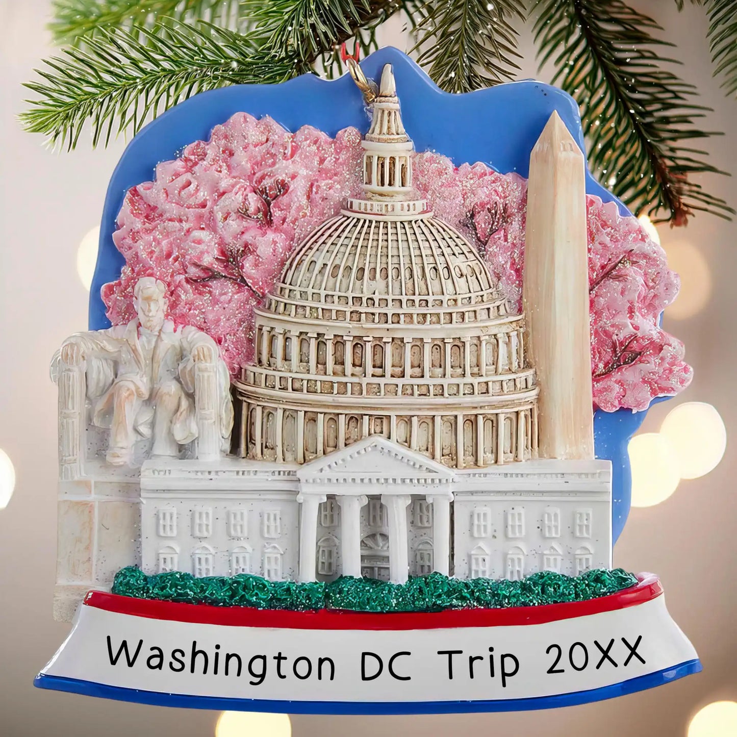 Adorno navideño de Washington DC