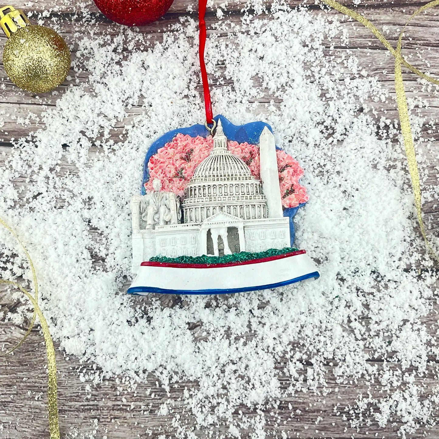 Adorno navideño de Washington DC
