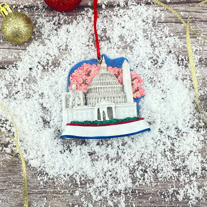 Adorno navideño de Washington DC