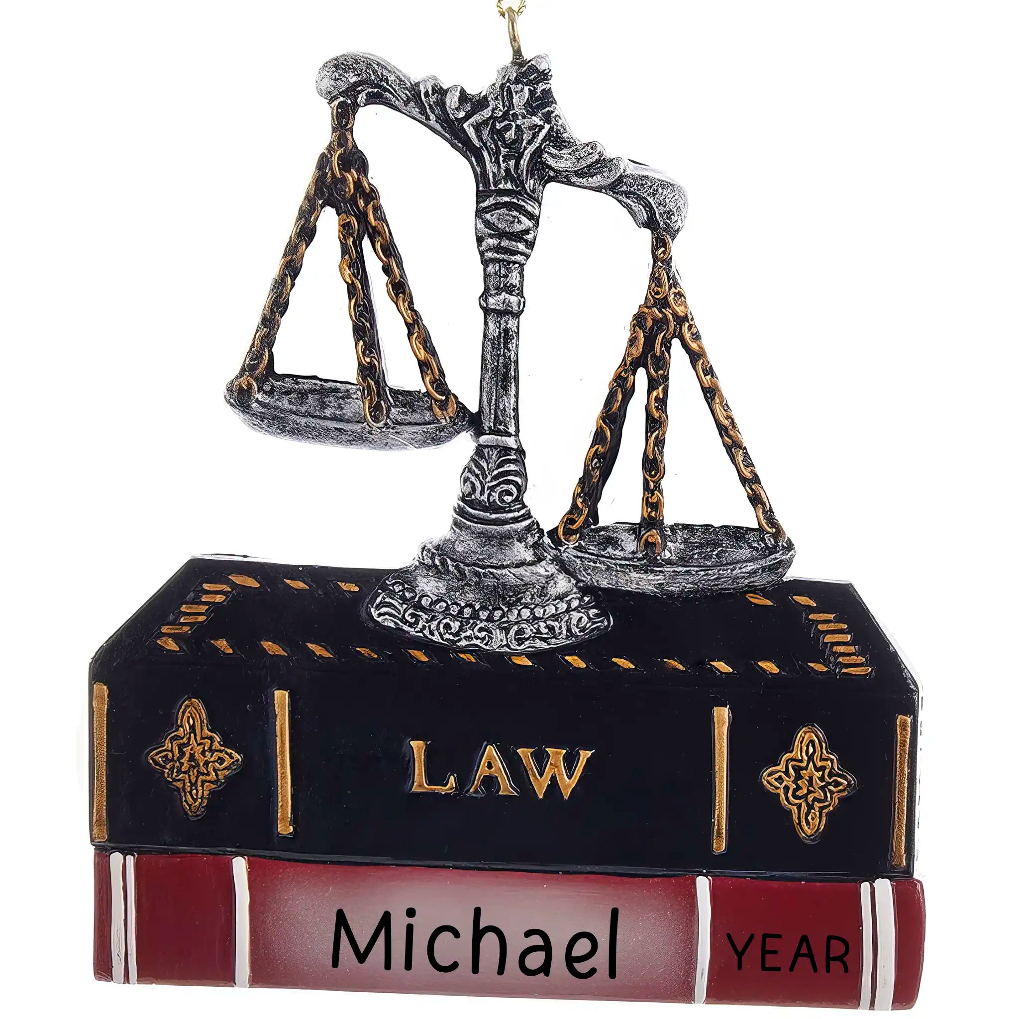 Lawyer Personalized Ornament - Scales Of Law