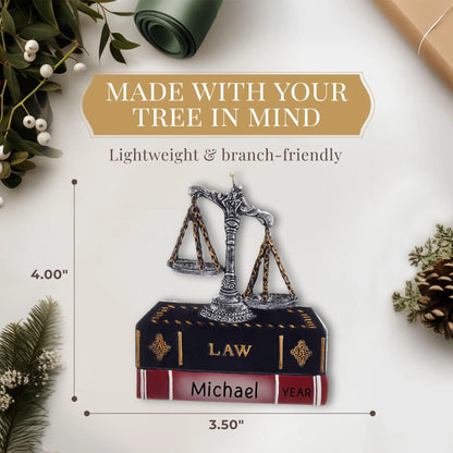 Lawyer/Attorney Personalized Ornament