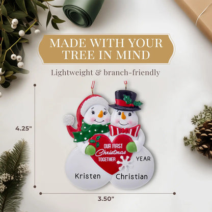 Our 1st Christmas Together Christmas Ornament