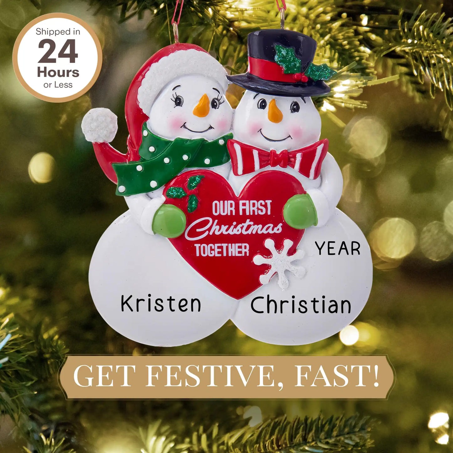 Our 1st Christmas Together Christmas Ornament